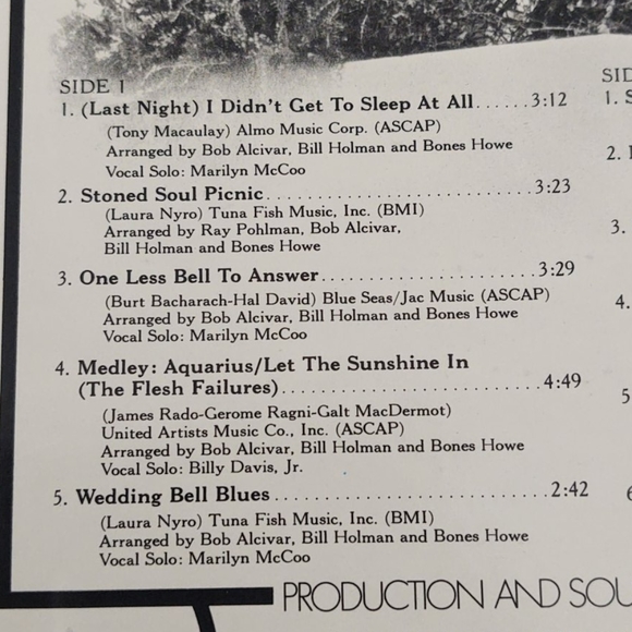 The Fifth Dimension Greatest Hits On Earth 1972 - Picture 8 of 9